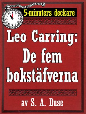 cover image of De fem bokstäfverna. Detektivhistoria